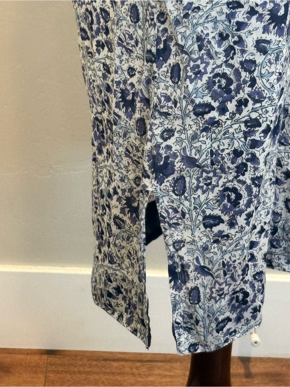 Beautiful Dolma Women’s Blue Floral Tunic/mini dress Size Medium - Picture 7 of 12